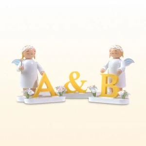 Wendt & Kühn Neuheit 2021 Margeritenengel & Buchstaben mit Blumen Fachhandel neu - Bild 1 von 9