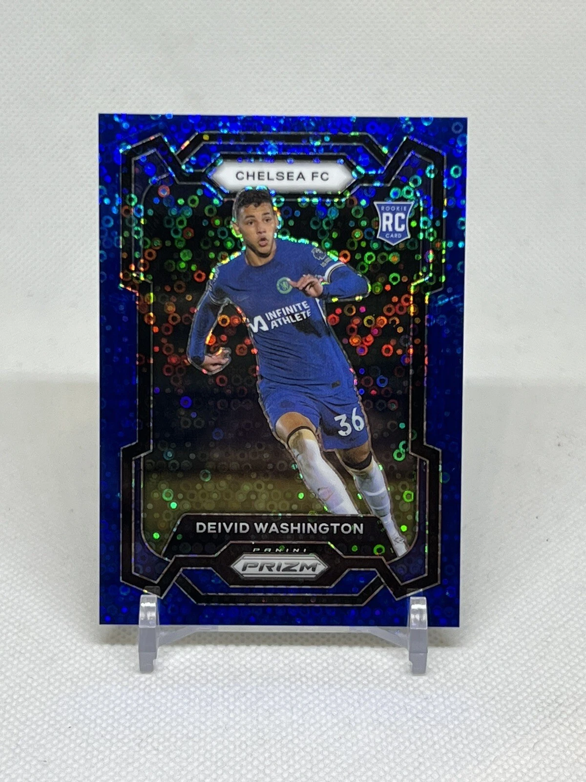 2023-24 Panini Prizm Premier League Blue Disco /99 DEIVID WASHINGTON (RC)