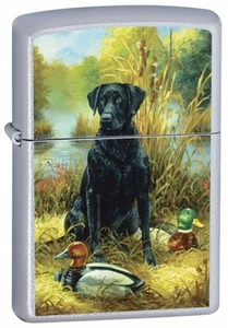 ACCENDINO ZIPPO LABRADOR SATIN CHROME - Foto 1 di 1