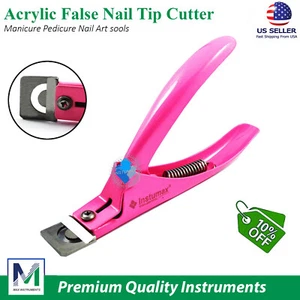 Acryl Falscher Nagel Tip Cutter Clipper Nagel Rosa mit Feder Maniküre Tip Cutter - Bild 1 von 7