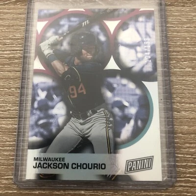 2023 Panini Father's Day Baseball Holo /199 Jackson Chourio #BB4 - Image 1 of 3