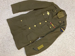 WWII 1941 U.S. ARMY FAR EAST AIR FORCE COMMAND UNIFORM TUNIC WITH VETERAN INFO - Picture 1 of 8