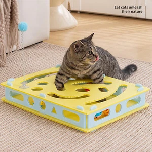 Plastic Cat Maze Toys Multi Hole Cat Hole Digging Toy Relieve Boredom - Picture 1 of 12