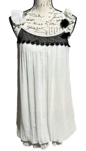 Olsenboye Junior LG Slip Dress Ivory Ruffled Spaghetti Straps Party Dance Prom - Picture 1 of 4