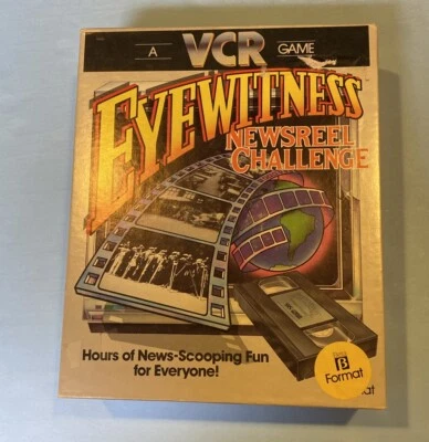 NEW BETA FORMAT  1985 EYEWITNESS  NEWSREEL CHALLENGE  VCR Game VHS - Image 1 of 3