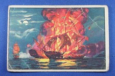 1954 Bowman U.S. Navy Victories Card - #1 The Bonhomme & Serapis F/G Condition