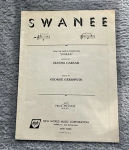 1919 SWANEE spartiti di George Gershwin, Irving Caesar da SINBAD, Key of D - Foto 1 di 7