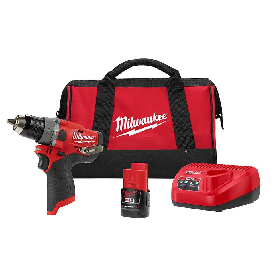 Milwaukee M12 Hammer Drill - Red (2504-21)
