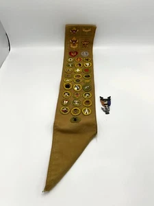 1933 - 1954 Boy Scouts Robbins 3 Eagle Scout Badge & Sash With 28 Merit Badges - Picture 1 of 9