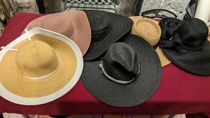 Floppy Hat Lot Of 6 Sun & Sand Headwear, Hby, New Dat, Light And Packable, 17/18 - Picture 1 of 12