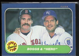 1986 Fleer #634 Wade Boggs / George Brett SSS