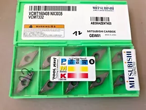 INSERTOS MITSUBISHI CARBURO CANTIDAD 10 VCMT160408 NX3035 VCMT332 WEW01 - Imagen 1 de 1