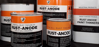 Rust-Anode The ORIGINAL 95% Pure Zinc Cold Galvanising Paint 1kg-9kg • 41£