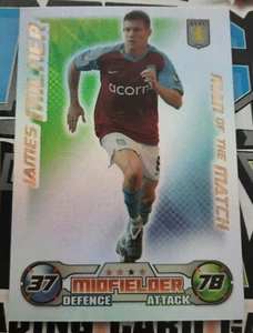 MATCH ATTAX 2008 2009 James Milner Man of the match Aston villa - Picture 1 of 2