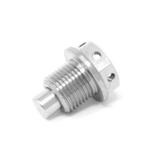 Perno de sumidero de titanio m14 perforado 12 mm x 1,5 imán de acero inoxidable especificaciones de carrera cárter de aceite - Imagen 1 de 2