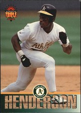1994 (ATHLETICS) Triple Play #4 Rickey Henderson