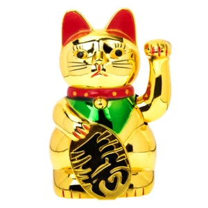 Figura decorativa gato buena suerte agitando hogar escritorio chino suerte - Imagen 1 de 12