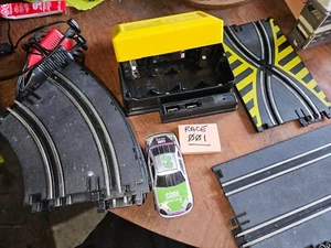 RACE TRACK, CAR, AND CONTROLLERS, UNSURE OF SCALE - POSSIBLY 1:43, SEE PHOTOS - Picture 1 of 10