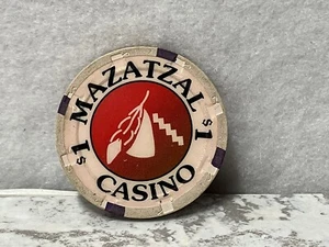 MAZATZAL CASINO - Payson AZ - Chip de casino de $1 - Imagen 1 de 2