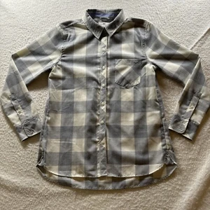 Camicia di flanella Vineyard Vines Wmn taglia 6 grigia a quadri Cottagecore Preppy ultra morbida - Foto 1 di 18