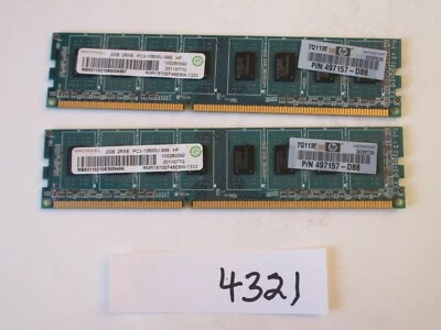 Ramaxel 2x2Gb=4Gb PC3-10600 1333Mhz DDR3 Desktop Memory RAM (4321) - Image 1 of 2