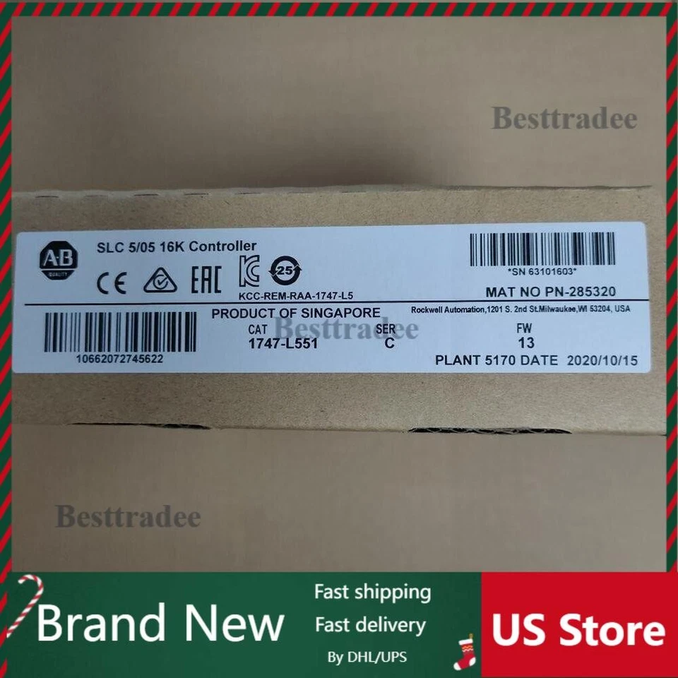 New Sealed AB 1747-L551 SLC 500 5/05 CPU Processor Unit 1747L551 US Free Tax - Image 1 of 1