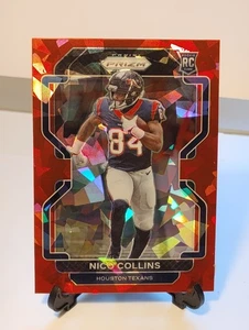 Nico Collins 2021 Panini Prizm #360 ROOKIE RC ROJO HIELO AGRIETADO PRIZM SP TEXANS - Imagen 1 de 4