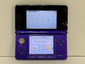 Nintendo 3DS Midnight Purple Won&rsquo;t Read Games For Parts No Stylus or Charger