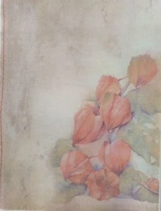 Tela AIDA estampada de diseñador de pétalos de otoño. Lienzo para bordar con app... - Imagen 1 de 1