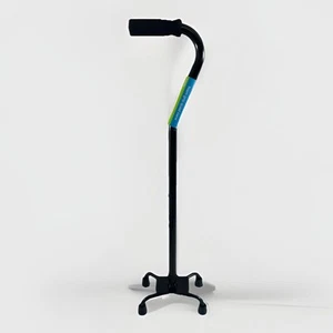 CVSHealth Foam Grip 4-Point Cane - Comfortable Walking Aid NEW Adjustable - Picture 1 of 2
