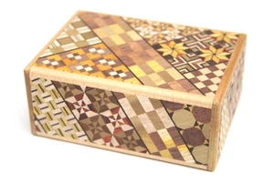 Hakone Intarsien Secret Box 4 Schritte Japanische Puzzle Box 4 Schritte - Bild 1 von 8