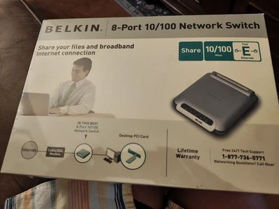 Belkin 8-Port 10/100 Network Switch - Image 1 of 2