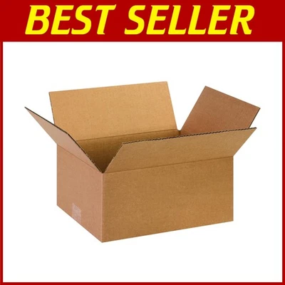 25-Pack Medium Shipping Boxes 13x10x6 | Corrugated Cardboard - Image 1 of 4