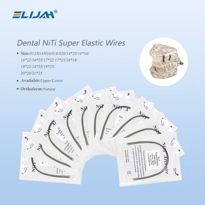 Dental Orthodontic Arch Wire Super Elastic Niti Round Rectangular Natural Form - Image 1 of 4