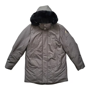 Moose Knuckles Stirling Down Parka in Grey Men's Size XL - Picture 1 of 14