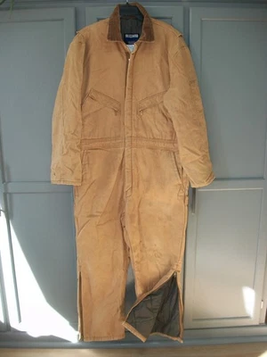 WALLS Coveralls MENS XL Blizzard Pruf Overalls Winter Insulated BROWN - Image 1 of 4