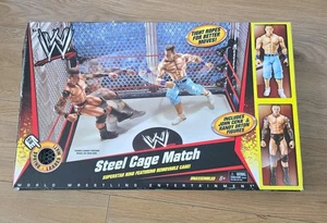 WWE Steel Cage Wrestling Ring mit abnehmbarem Käfig Spielset ohne Figuren  - Bild 1 von 13