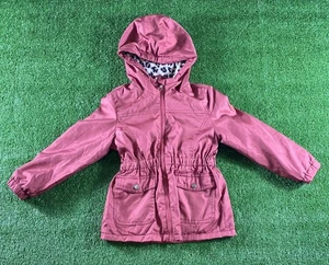 Steve Madden Kinder 5/6 Parka Jacke Leopard Wende Kapuze Stepp Puffer - Bild 1 von 11