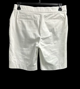 NWT COUNTERPARTS Coral Bermuda Chino Shorts Slimming Tummy Control Preppy Size 8 - Picture 1 of 8