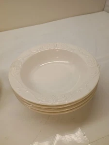 Red Cliff Ironstone Grape Rimmed Cereal Bowl 7" (Set Of 4) - Picture 1 of 3