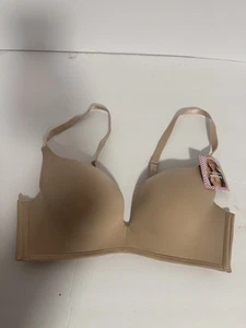 Maidenform Self Expressions SE1189 Wireless Plunge Push-Up Bra 34B Beige NWT - Picture 1 of 3