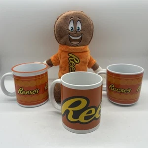 Reeses LOVERS Lote de 3 Tazas y Peluche Galería Reeses Mantequilla de Maní - Imagen 1 de 7