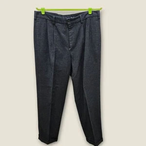Brooks Brothers Elliot Men's Blue/Gray Pleated Dress Pants Cotton Blend 36x32 - Picture 1 of 11
