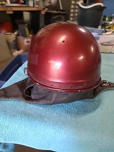 Vintage 50s 60s Geno Paris Motorcycle Helmet Biker - Picture 1 of 13