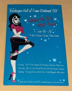 Burlesque Hall Of Fame Weekend 2009 Orleans Casino Las Vegas Postcard Ad Flyer - Picture 1 of 2