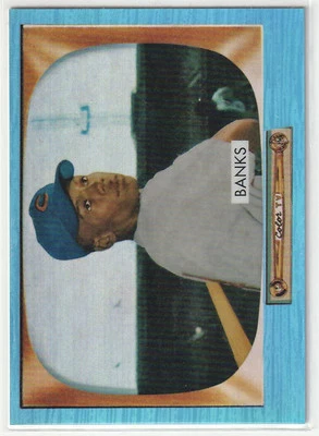 2013 Bowman Chrome #242 Ernie Banks Blue Sapphire Refractor Rookie Reprints Cubs - Imagem 1 de 2