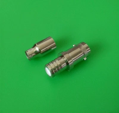 (1 paquete) Conector coaxial crimpado BNC hembra 2 piezas RG58 - Vendedor de EE. UU. Foto 1 de 2