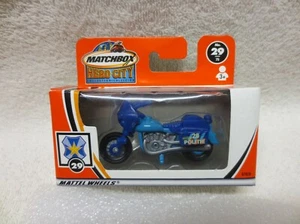 MOTCHBOX POLICÍA POLÍTICA MOTO AZUL MB CAJA SELLADA - Imagen 1 de 3