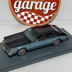 NEO 1/43 Cadillac Seville Dark Blue Light Blue 1981 Resin model muscle 43727 - Picture 1 of 16