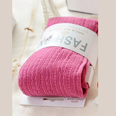 Mujeres Invierno Lana Tejido con Cable Suéter Medias Elásticas Medias Pantimedias Foto 1 de 4